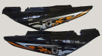 пластик боковой задний (пара) Racer RC200GY-C2, RC250GY-C2 Panther (черный)