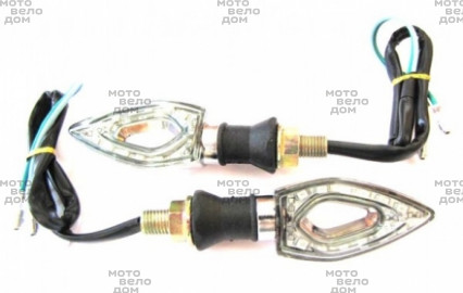 указатели поворота светодиодные (пара) MINI-S-LED-8 универсальные FDF